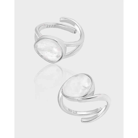 Isolde's Crystal Silver Statement Ring