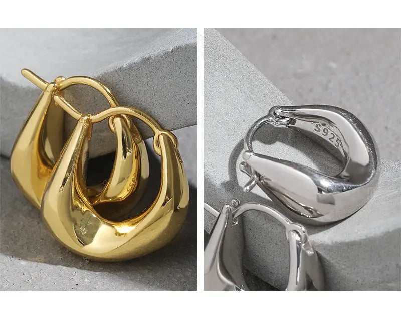 IRREGULAR U-SHAPED EAR BUCKLES - OPHRASTUDIO