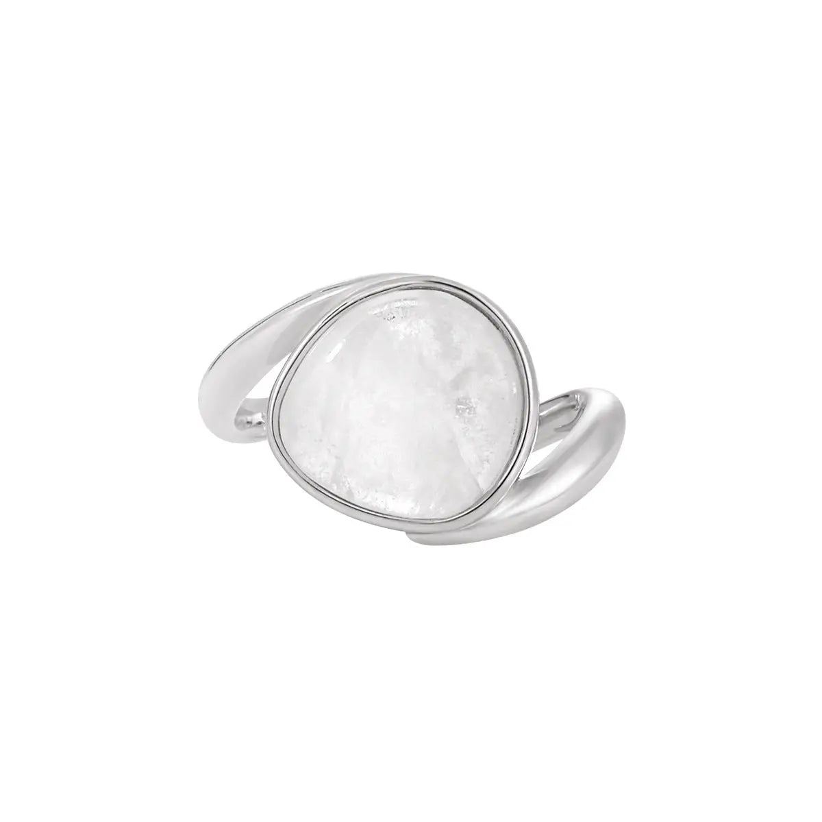 ISOLDE'S CRYSTAL INLAY SILVER RING - OPHRASTUDIO
