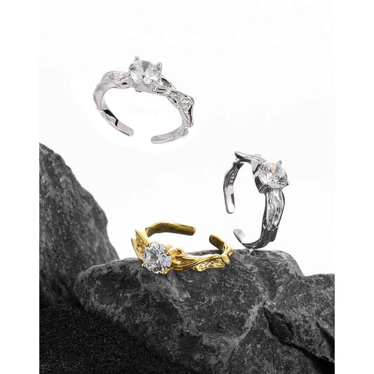 Ariel's Gleam Silver Statement Ring