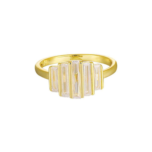Baguette Glow Statement Ring