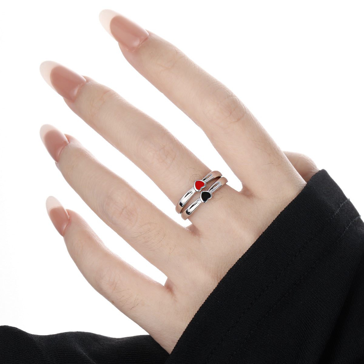 Heart Enamel Stacking Ring OPHRASTUDIO