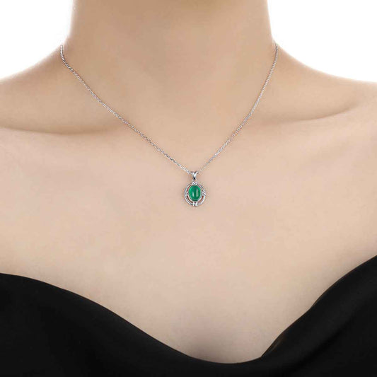 Natural Gemstone Pendant Necklace