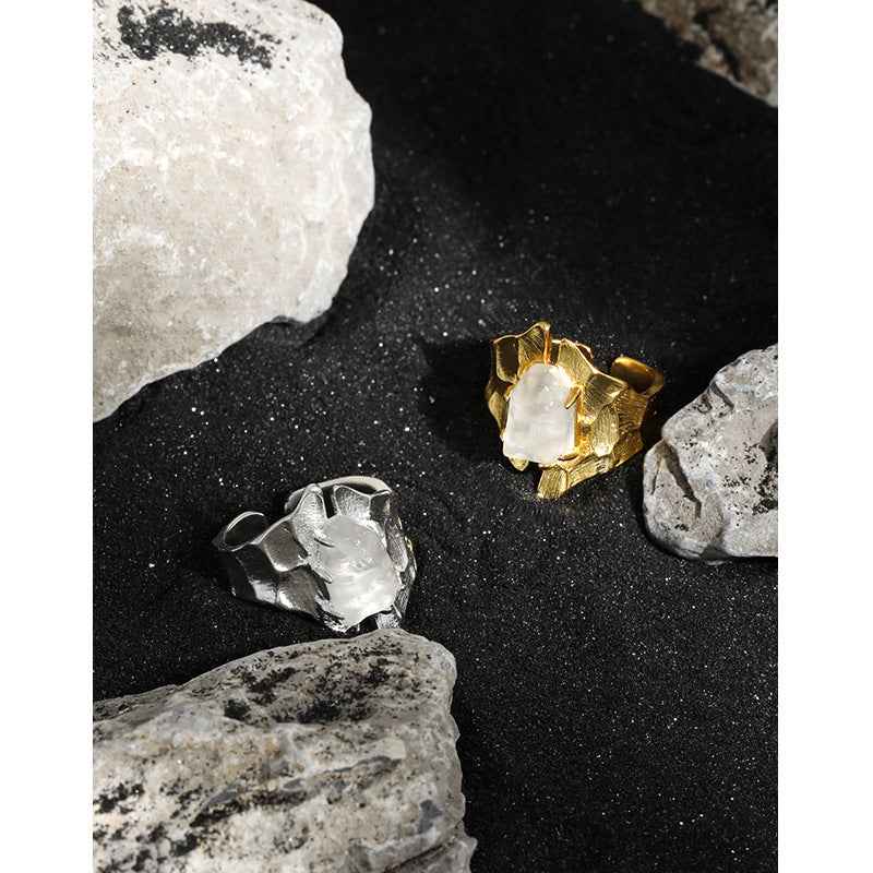 Aurora Silver Crystal Ring