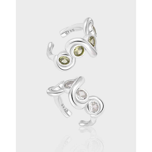 Winding Sterling Silver Ear Cuff Earring