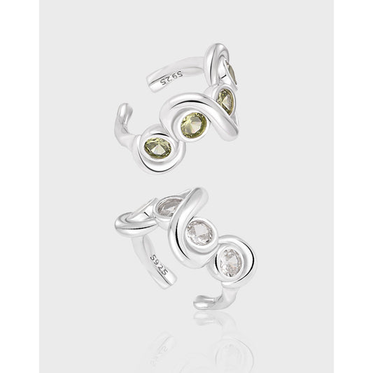 Winding Sterling Silver Ear Cuff Earring
