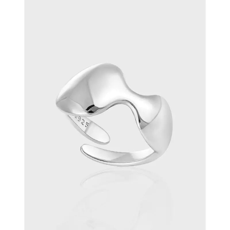 GAIA'S GEOMETRIC SIMPLICITY SILVER RING - OPHRASTUDIO