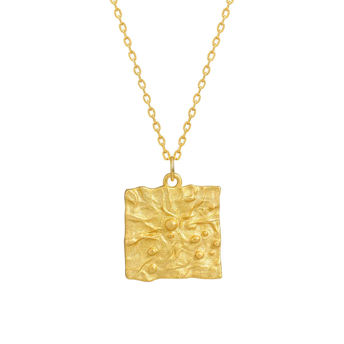 GEOMETRIC SQUARE NECKLACE - OPHRASTUDIO