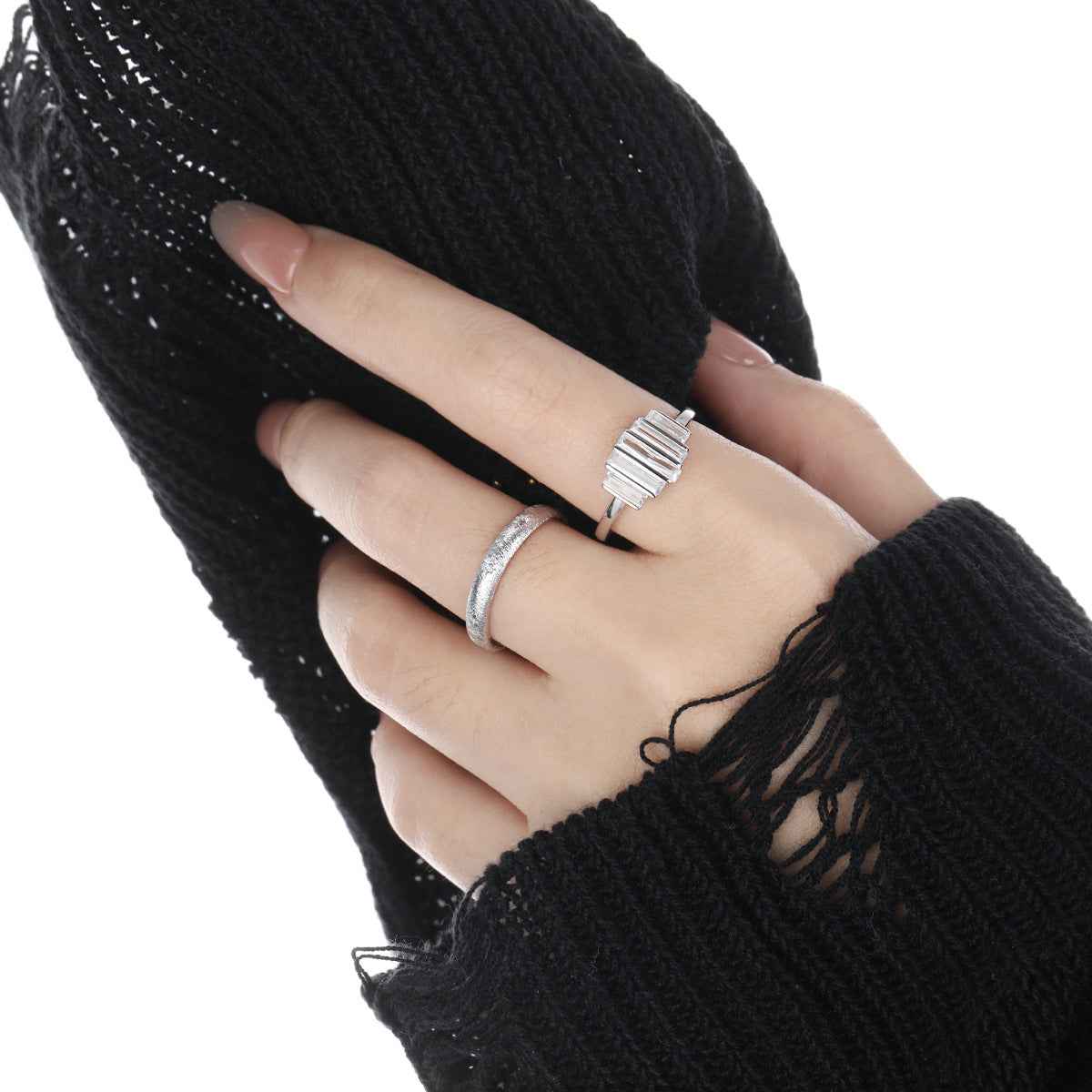 Baguette Glow Statement Ring