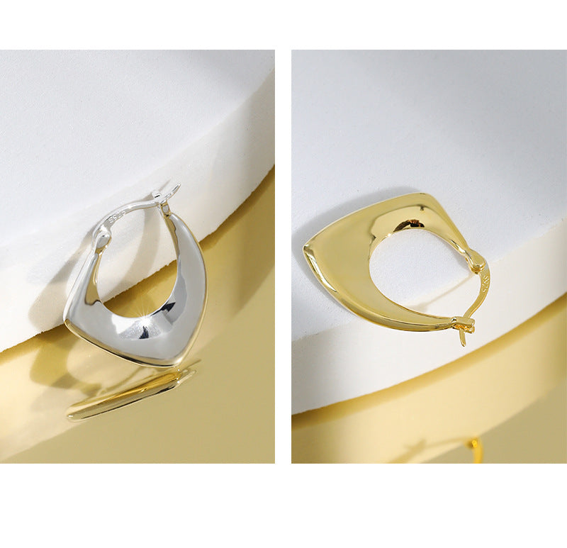 RETRO GEOMETRIC RHOMBUS EARRING OPHRASTUDIO