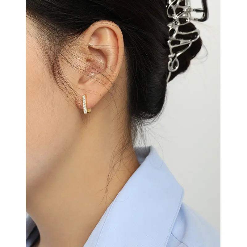 GEOMETRIC BRILLIANCE EARRINGS - OPHRASTUDIO