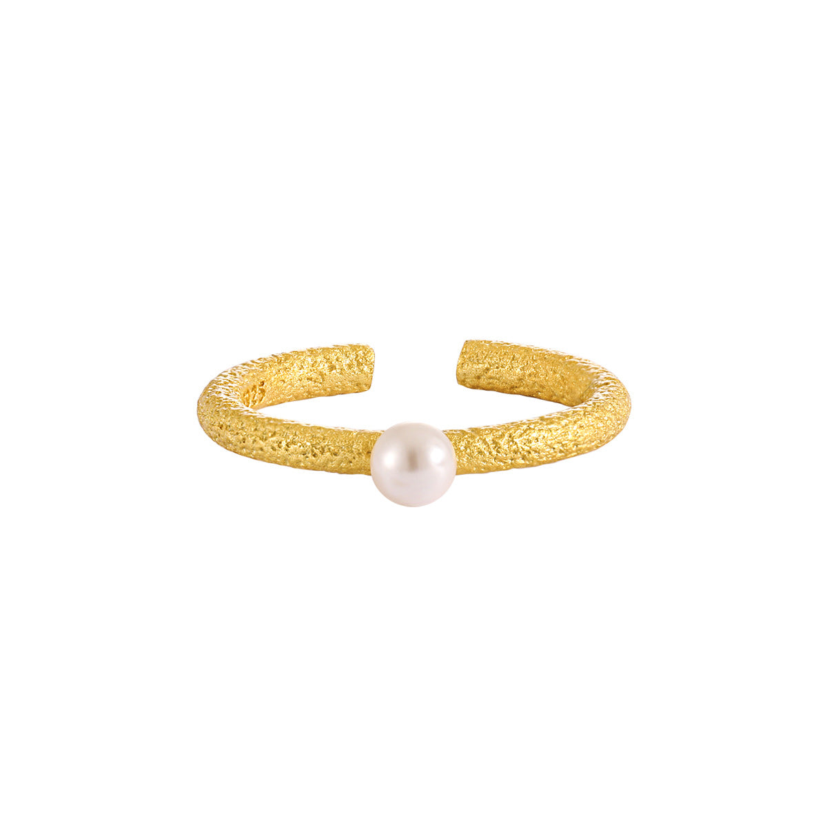 TIANA'S PEARL STRIPE SILVER RING OPHRASTUDIO