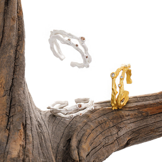 Aurora's Halo Silver Statement Ring