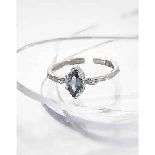 Clara's Luxury Zircon Silver Stacking Ring
