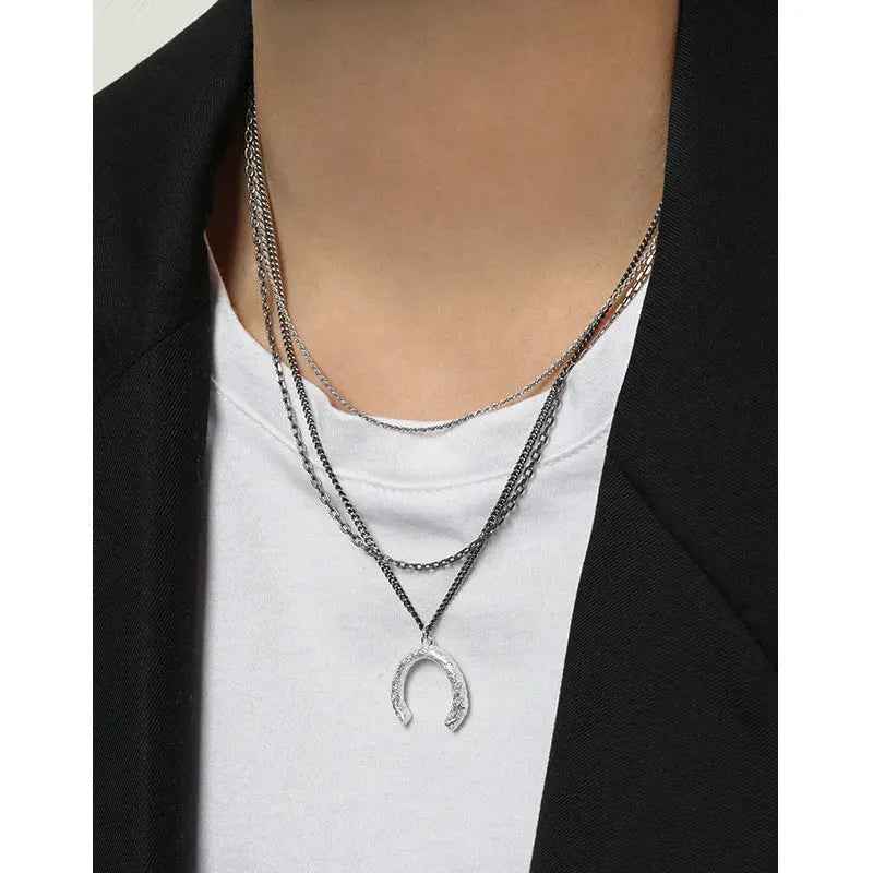 Aphrodite's Twisted Texture Silver Chain Necklace