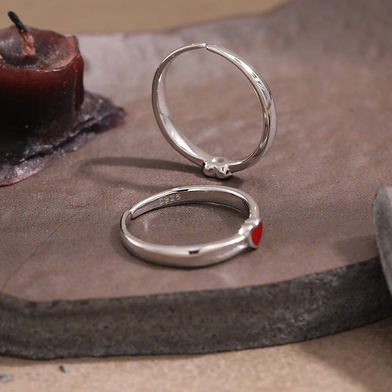 Heart Enamel Stacking Ring OPHRASTUDIO