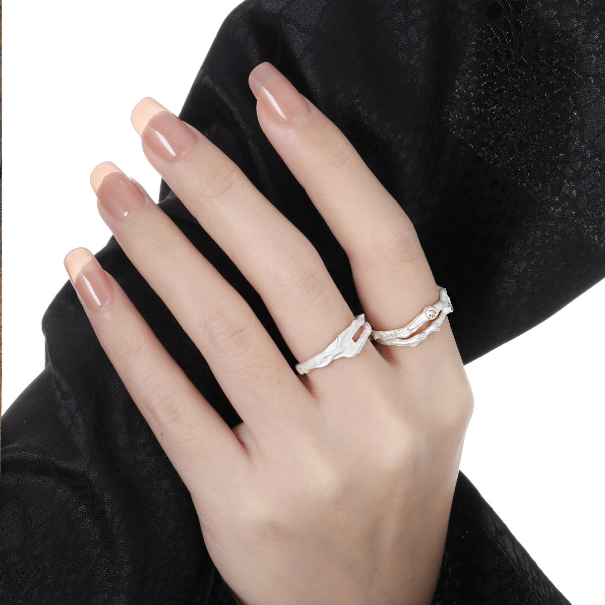AURORA'S HALO SILVER RING OPHRASTUDIO