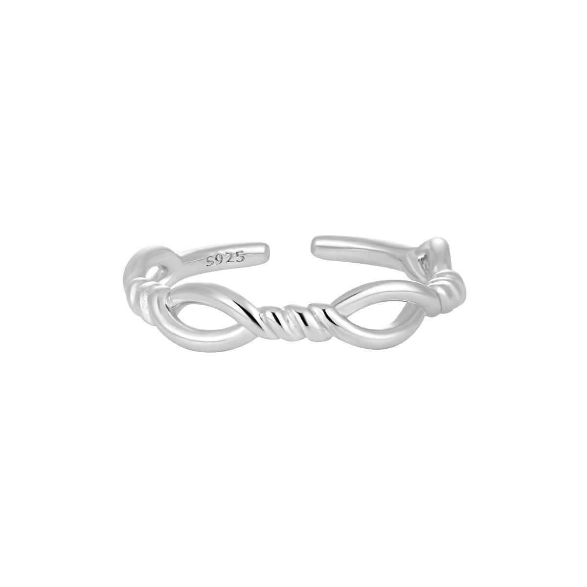 LOVERS' WHISPER ROUND BEAD SILVER RING OPHRASTUDIO
