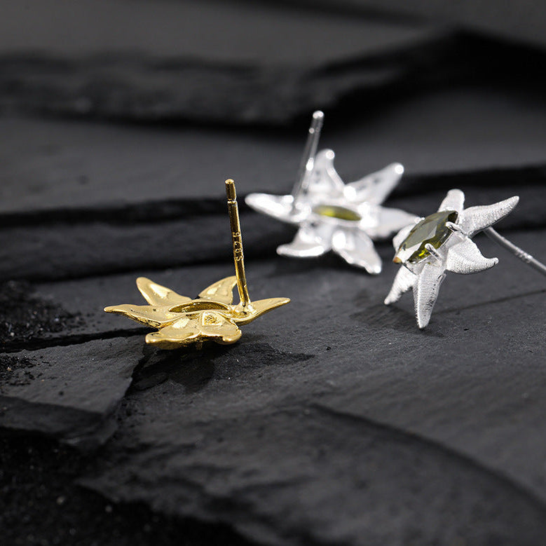 Olivine Starfish Stud Earrings OPHRASTUDIO