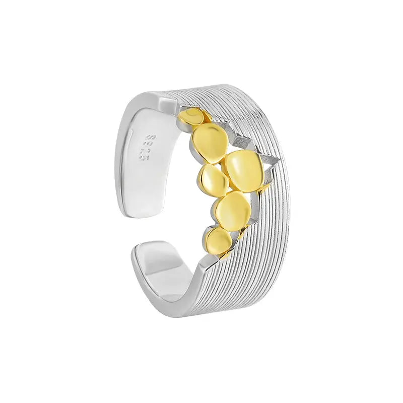 Opulent Scales Silver Statement Ring