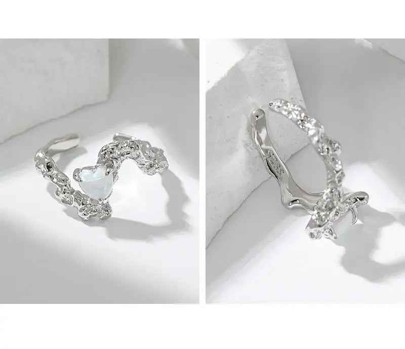 Ophelia's Opal Silver Statement Ring