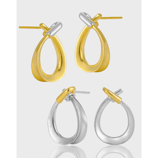 Rapunzel's Radiance Silver Stud Earrings