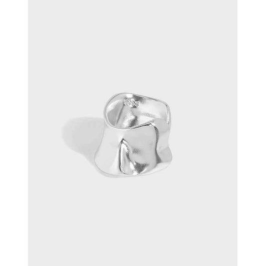 Exaggerated Irregular Sterling Silver Ear Cuff Earring