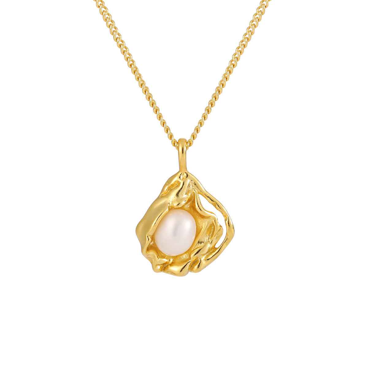 Ariel's Silver Pearl Necklace
