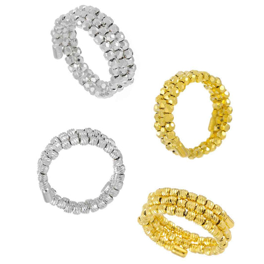 Diamond Wrap Silver Statement Ring