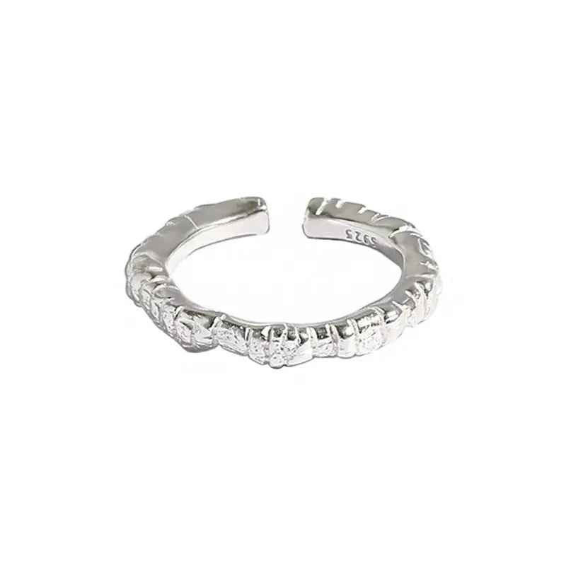 Aine's Bump Texture Silver Stacking Ring