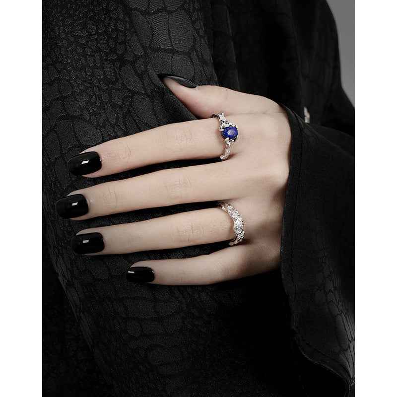 Azure Majesty Silver Lapis Lazuli Ring