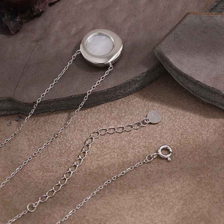 Luminous Mother of Pearl Pendant Necklace