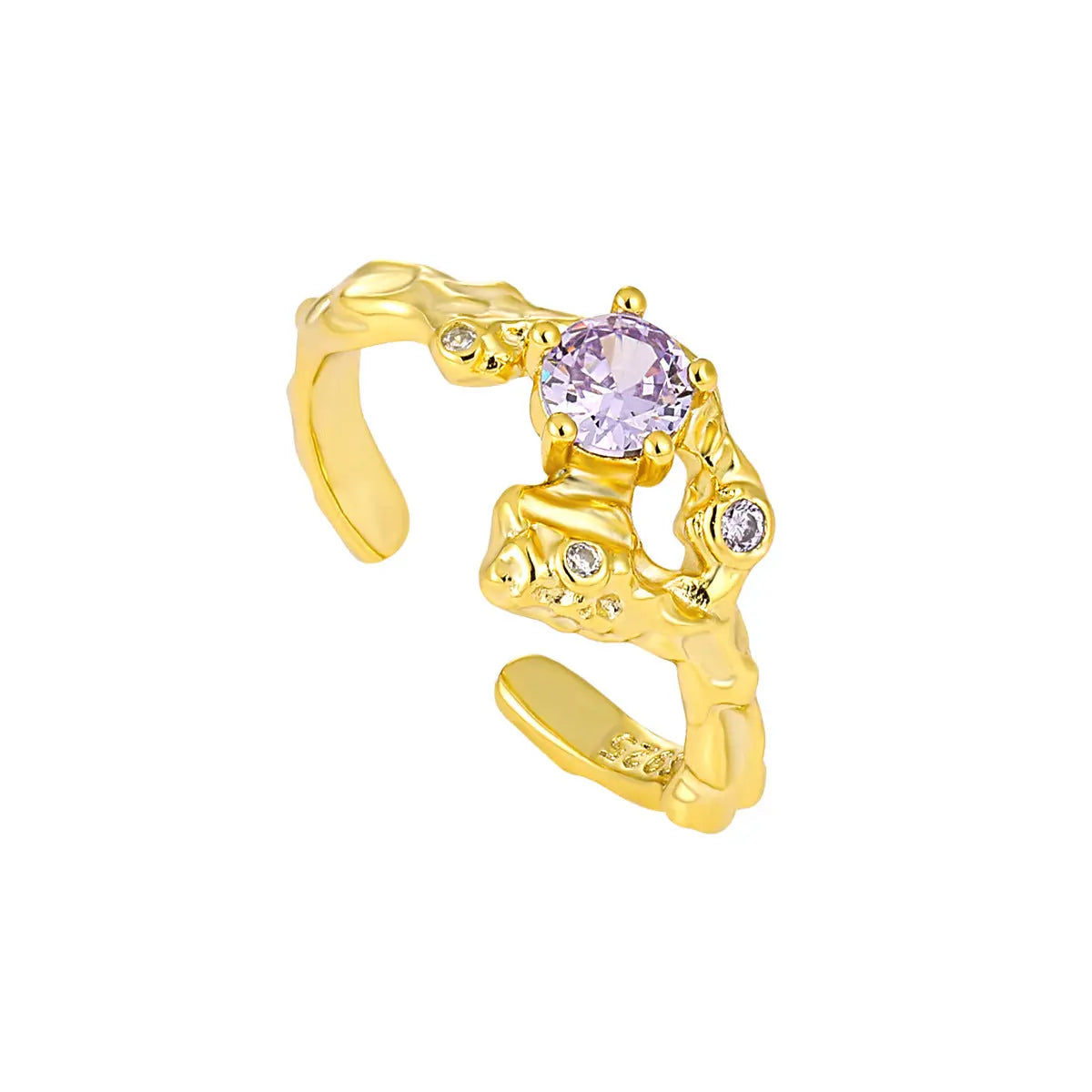LILAC DREAM ZIRCON SILVER RING - OPHRASTUDIO