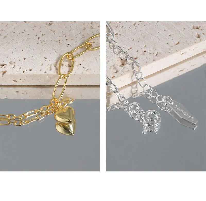 Amore's Love Silver Chain Bracelet