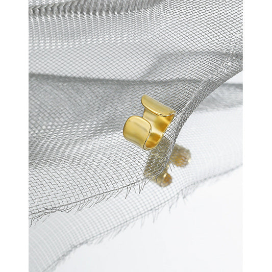 IRREGULAR SURFACE TEXTURE EAR CLIP OPHRASTUDIO