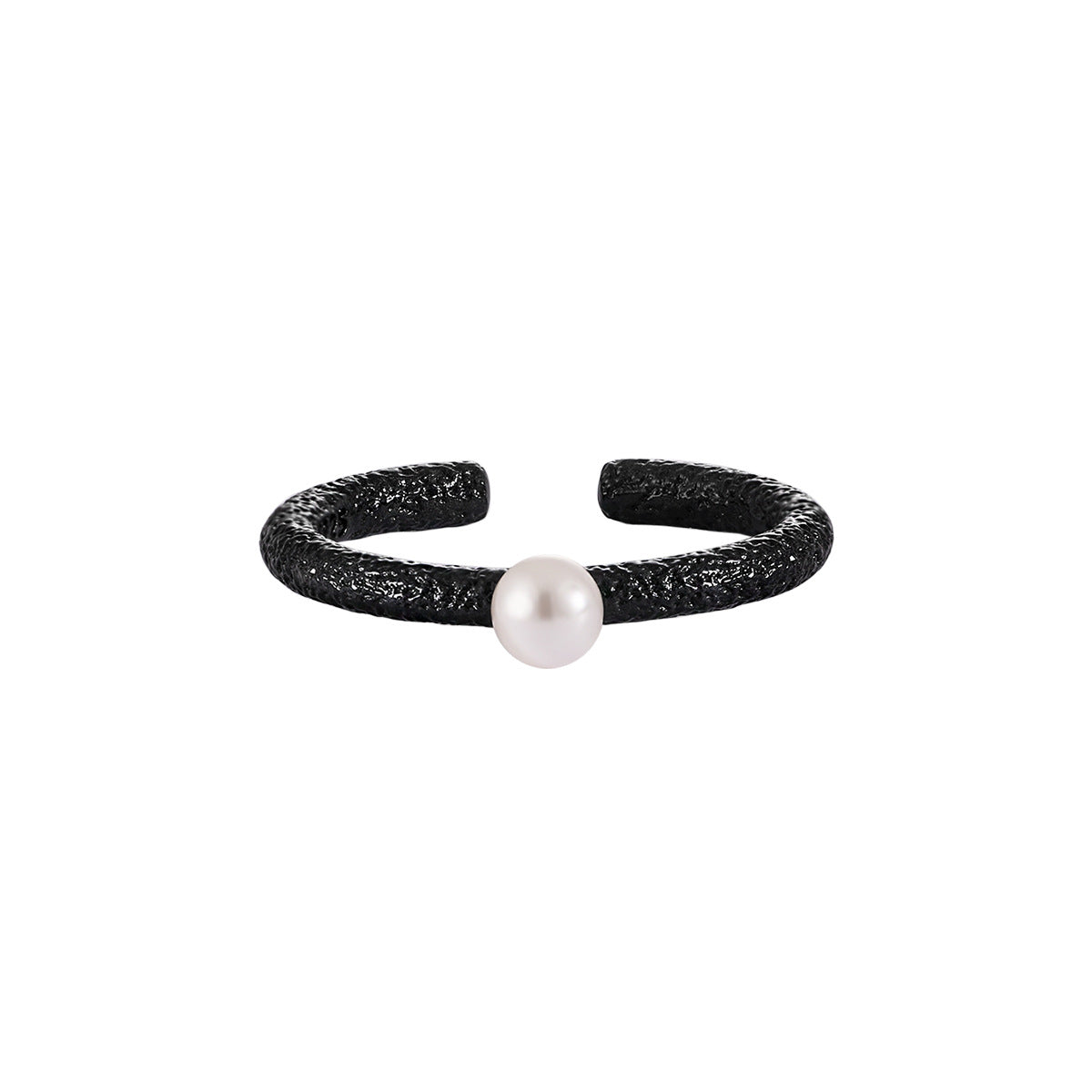 TIANA'S PEARL STRIPE SILVER RING OPHRASTUDIO
