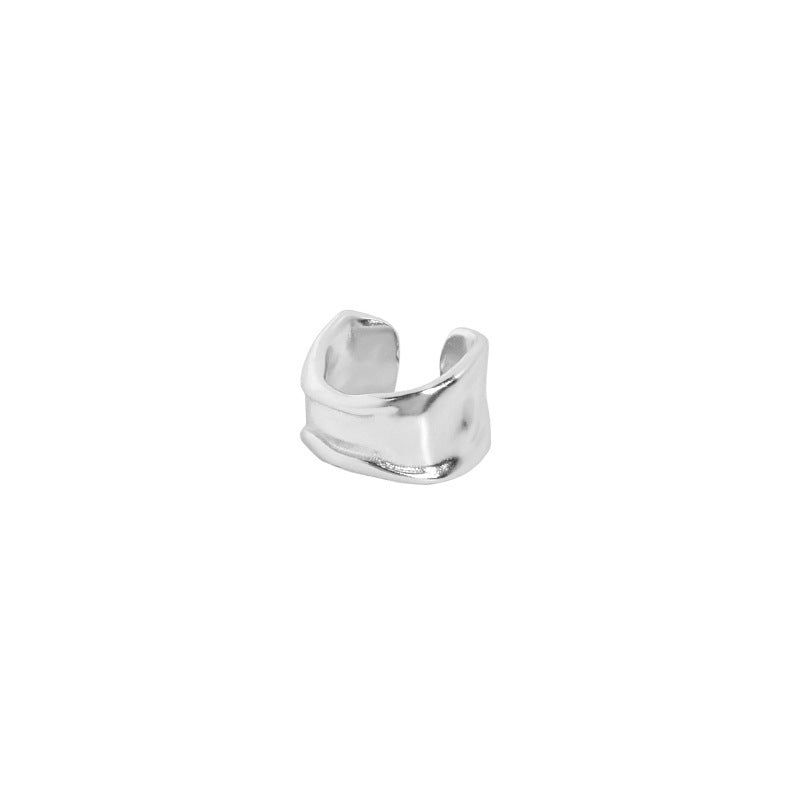 Bold Ripple Sterling Silver Ear Cuff OPHRASTUDIO