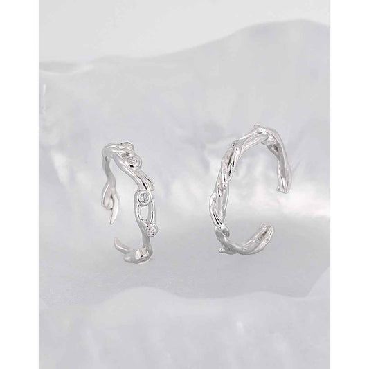 Eternal Spiral Silver Stacking Ring