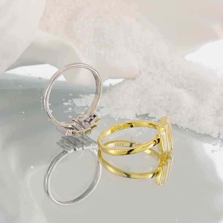 Baguette Glow Statement Ring