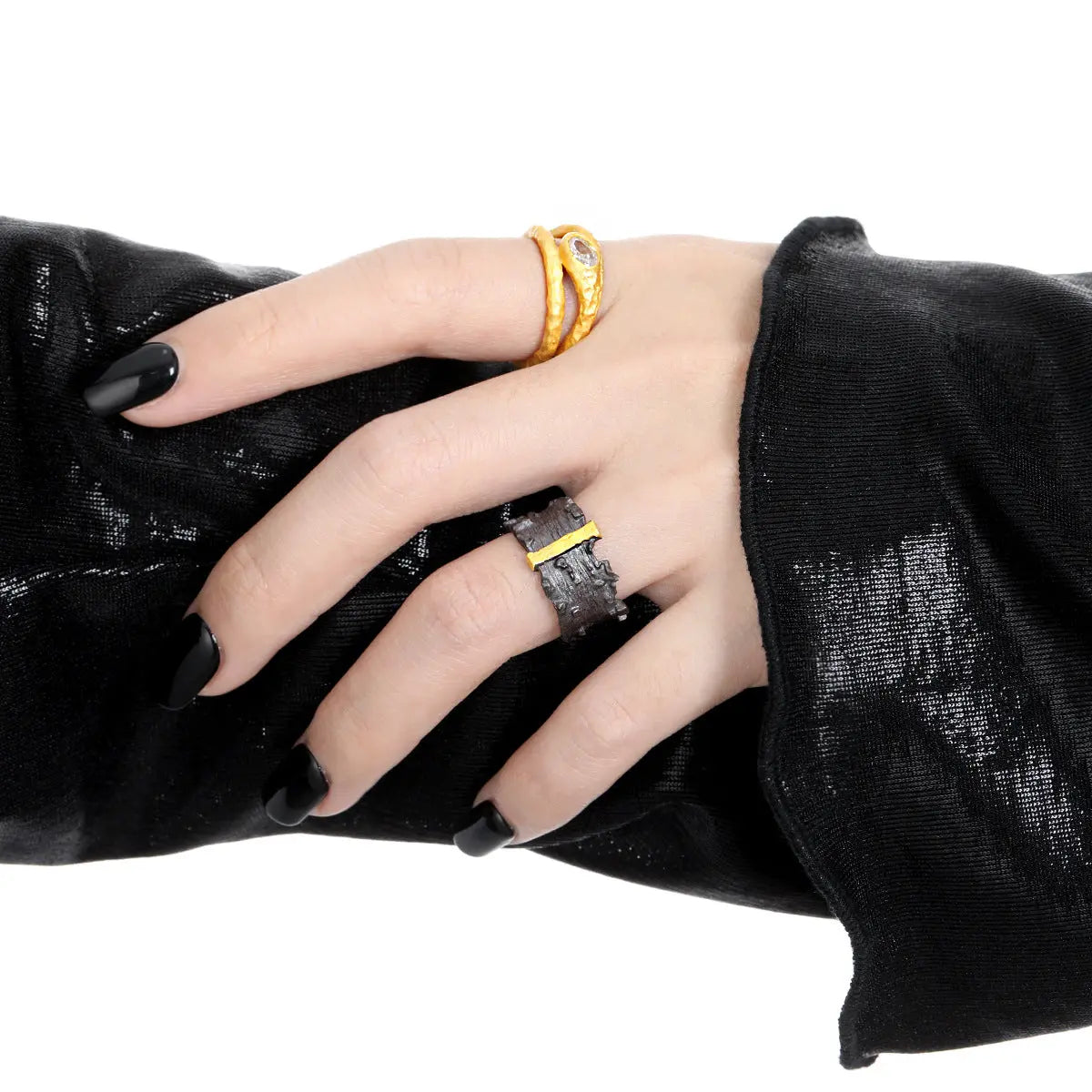SILVER SHARD RING - OPHRASTUDIO
