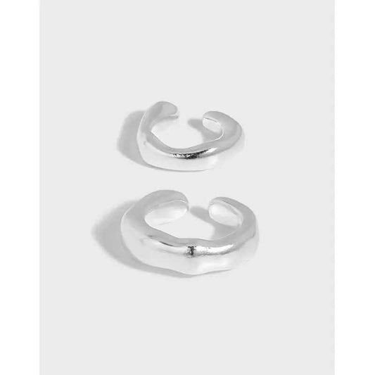 Industrial Chic Sterling Silver Ear Cuff Earring
