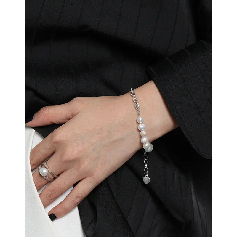 BAROQUE PEARL LUXE CHAIN BRACELET - OPHRASTUDIO