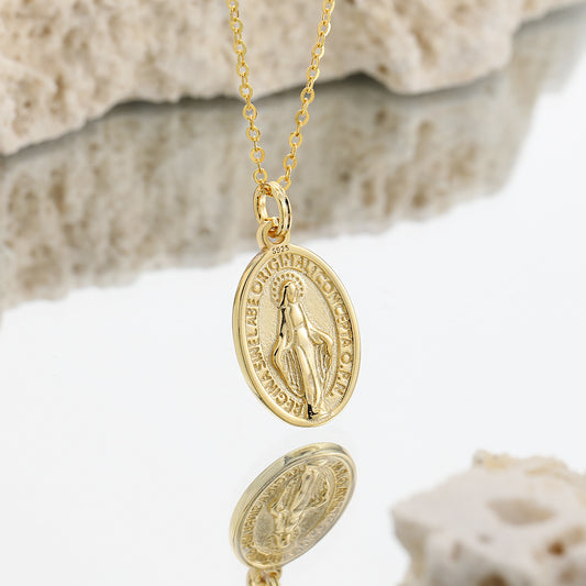Miraculous Medal Necklace OPHRASTUDIO