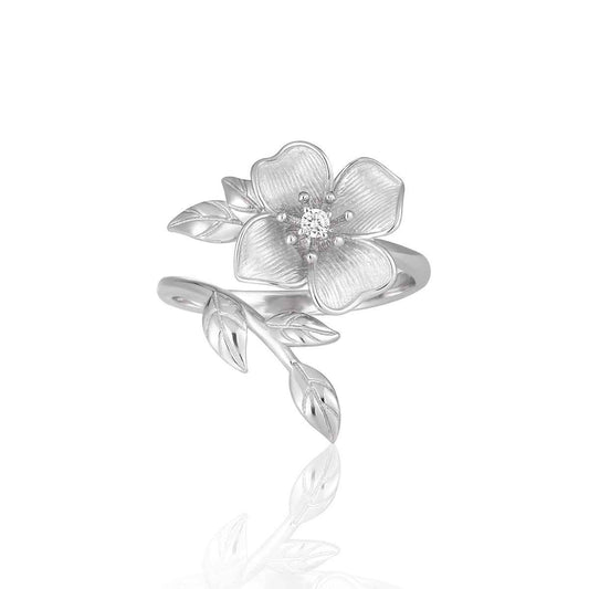 Kousa's Blossom Silver Statement Ring