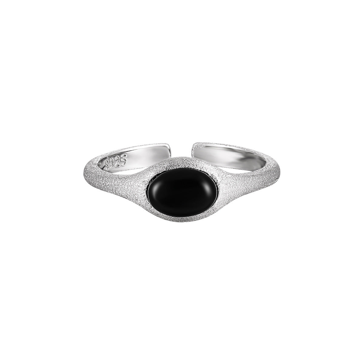 Matte Black Onyx Stacking Ring OPHRASTUDIO