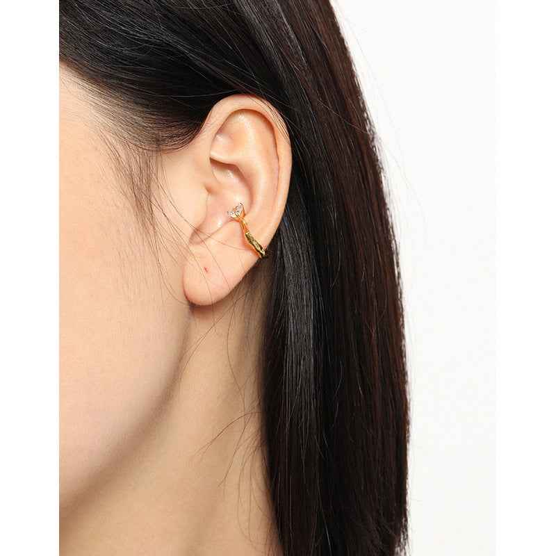 Glinting Grace Sterling Silver Ear Cuff Earring