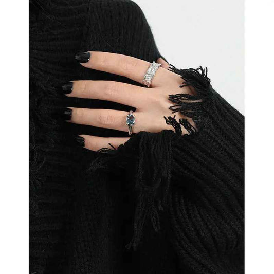 Enchanted Whispers Silver Statement Ring