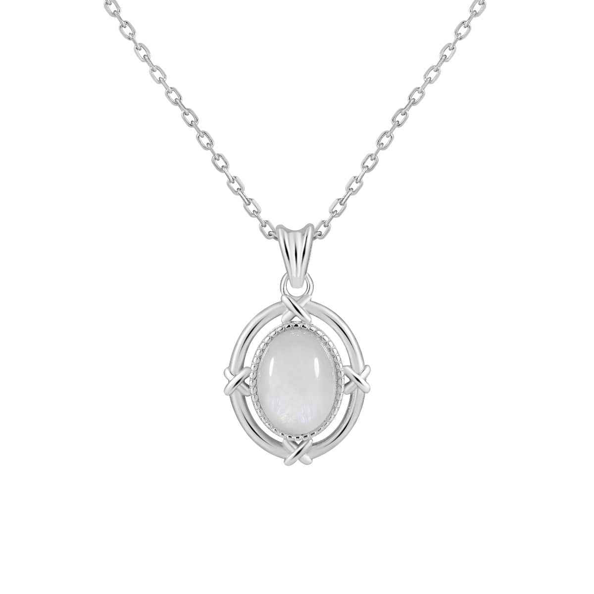 Natural Gemstone Pendant Necklace