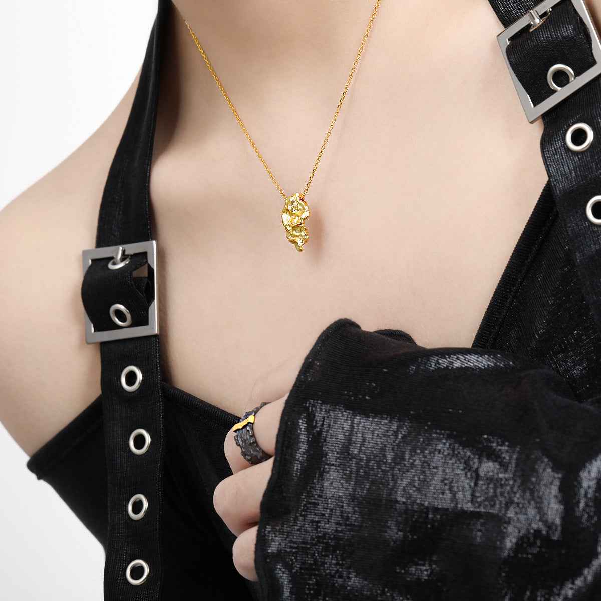 Elodie's Elegance Silver Pendant Necklace