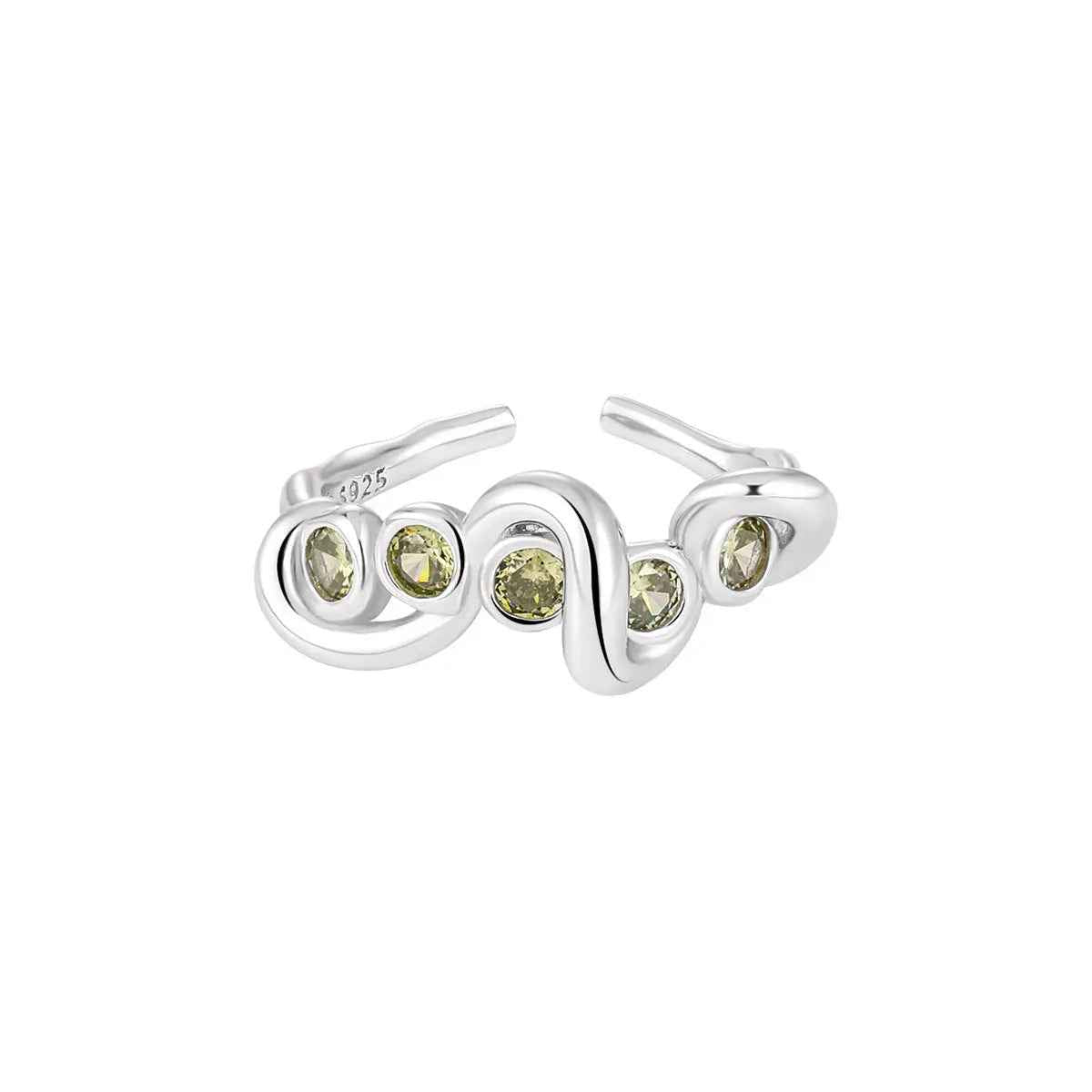 Harmony's Irregular Wavy Silver Statement Ring